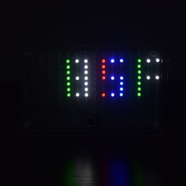 DIY FFT1625 Digital Clock Music Spectrum Electronic Kit With Temperature Display With Housing