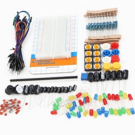 Geekcreit® Portable Components Starter Kit For Arduino Resistor / LED / Capacitor / Jumper Wire / 400 Hole Breadboard / Resistor Kit With Plastic Box