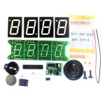 DS3231 Voice Timing Music Light Control DIY Digital Electronic Alarm Clock Kit With Temperature Countdown Stopwatch Function