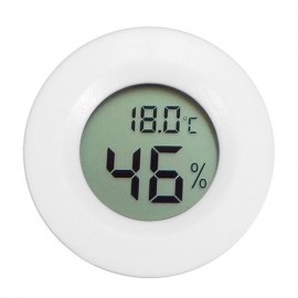 Mini Digital LCD Temperature Humidity Meter Thermometer Hygrometer Round