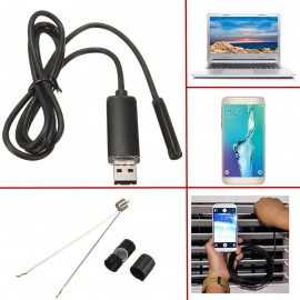 7mm 2 In1 USB Endoscope Borescope Inspection Camera for Phone Tablet PC