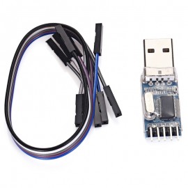 Genuine PL2303HX Chip 3.3V and 5V Dual Voltage Output USB to TTL Converter Module Board (Blue)