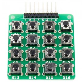 4 x 4 16 Key Matrix Keyboard Module for Arduino (Green)