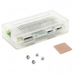 LandaTianrui LDTR-PJ012 ABS Protective Case with Heat Sink for Raspberry Pi Zero W / Zero (Transparent)