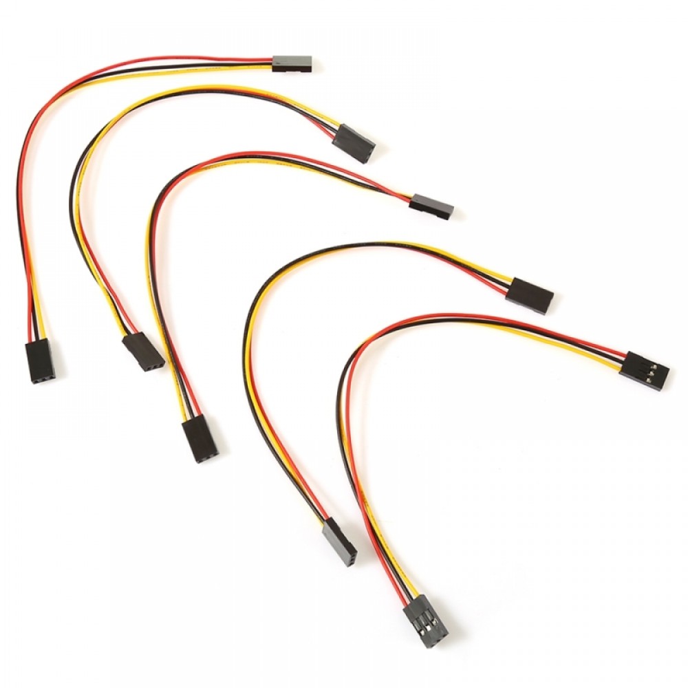 5 PCS 3 Pin Jumper Cable Female to Female Dupont Wire for Arduino