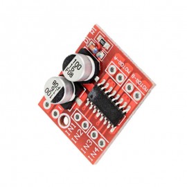 LDTR – B0001 Dual H-bridge Motor Driver Module 2 -10V Over-heat Protection / PWM Speed Adjustment for Arduino – Red