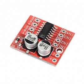 LDTR – B0001 Dual H-bridge Motor Driver Module 2 -10V Over-heat Protection / PWM Speed Adjustment for Arduino – Red