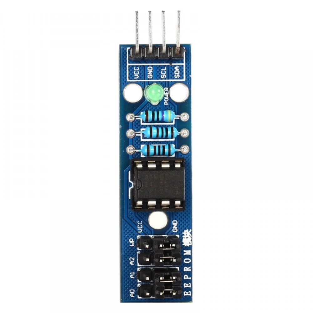 DIY I2C Interface EEPROM Memory Module with AT24C02 Chip / LED Indicator – Blue