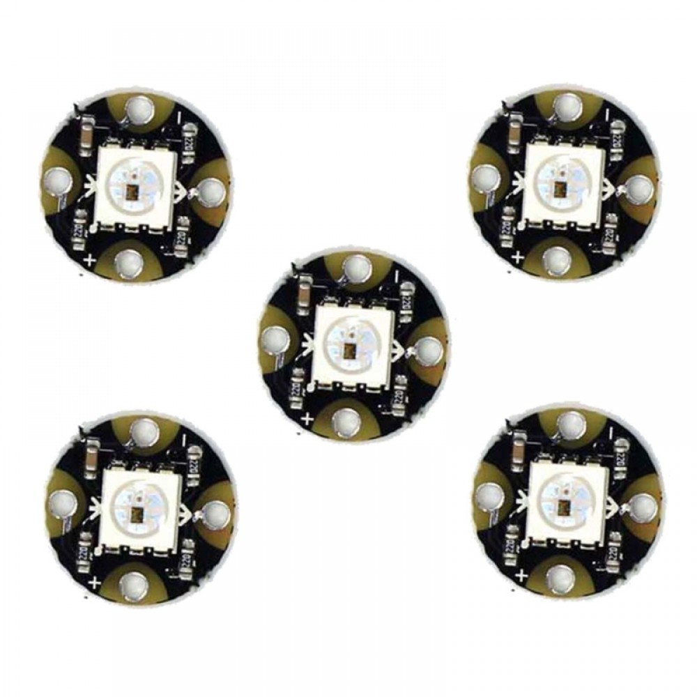 5 PCS LDTR – LB0002 WS2812B LED RGB Light Module – Black