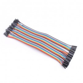 40-Pin F – F Rainbow Dupont Cable Female to Female Jumper Wire for Arduino