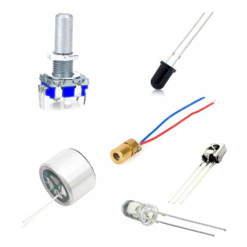 TB – 0006 Sensor Module Set for DIY Project (TB – 0006 Transducer + Resistor + LED + Switch + Nixie Tube)