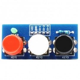 LDTR – Key3 3 – 6V Independent Key Touch Button Module External Keyboard with LED Power Indicator