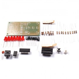 Electronic Dice DIY Kit 5mm Red LED Interesting Parts NE555 CD4017 Electronic Production Suite