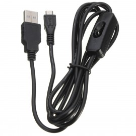 1.5m Micro USB Power Supply Charging Cable With ON/OFF Switch For Raspberry Pi