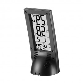 Digoo DG-TH1177 Wireless Digital Transparent Screen Indoor Hygrometer Thermometer Sensor Timer Alarm Clock