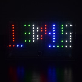 DIY FFT1625 Digital Clock Music Spectrum Electronic Kit With Temperature Display With Housing