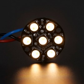 NeoPixel Round 7x 5050 RGBW Cool White LED 6000K With Integrated Drivers Module