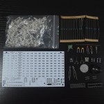 DIY FFT1625 Digital Clock Music Spectrum Electronic Kit With Temperature Display With Housing