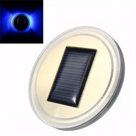 Universal Solar power Cup Holder Bottom Pad LED Light Cover Trim Atmosphere Lamp